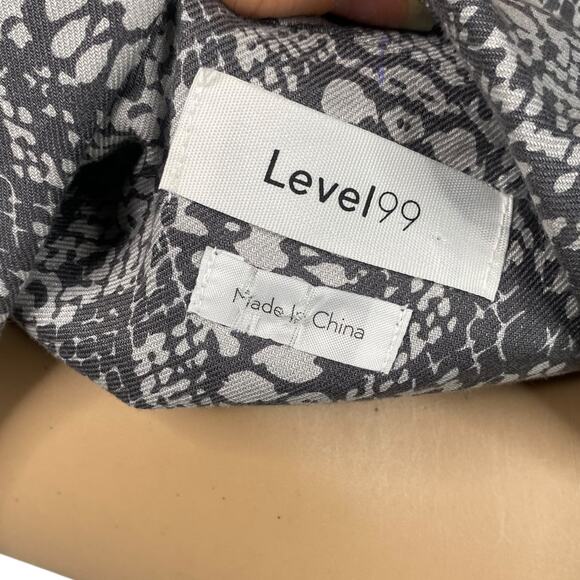 Anthropologie Level 99 Gray Snakeskin Python Blazer Suit Jacket SZ M - Picture 8 of 10